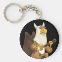 Banjo Strummin' Gryphon Keychain