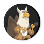 Banjo Strummin' Gryphon Magnet