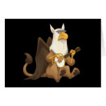 Banjo Strummin' Gryphon Note Card