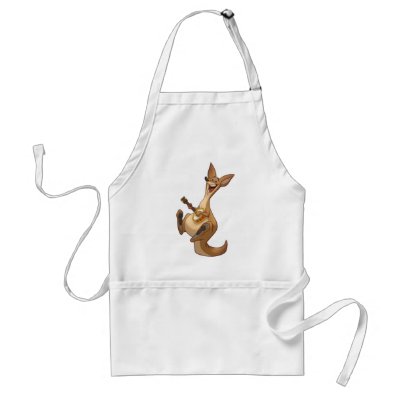 Banjo-Strummin’ Kangaroo Apron by stlewis75