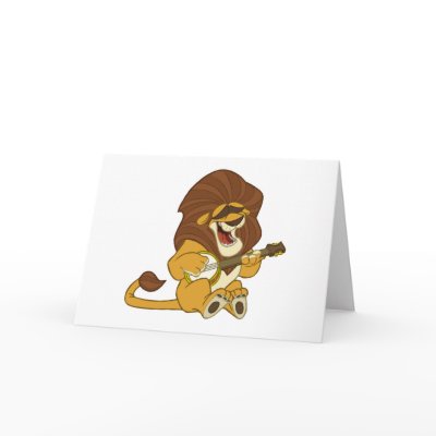 Banjo-Strummin’ Lion Card by stlewis75
