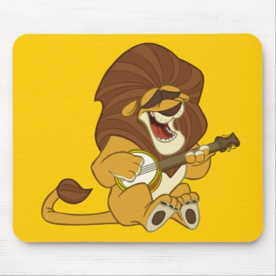 Banjo-Strummin’ Lion Mousepad by stlewis75