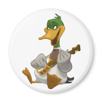 Banjo-Strummin' Mallard Magnet by stlewis75