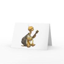 Banjo-Strummin’ Tortoise Card (Blank Inside)