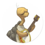 Banjo-Strummin’ Tortoise Stickers