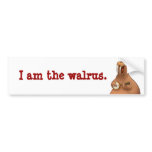 Banjo-Strummin' Walrus Bumper Sticker