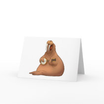 Banjo-Strummin' Walrus Cards