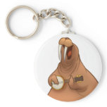 Banjo-Strummin' Walrus Keychain