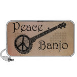 Banjo with the Peace Sign Ipod Speakers
