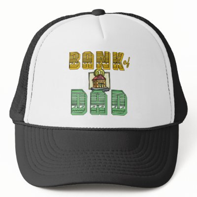 Bank of Dad Father's Day Products Hats by FathersDayProducts