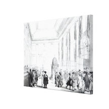 Bank of England, Great Hall, from Ackermann's Gallery Wrap Canvas