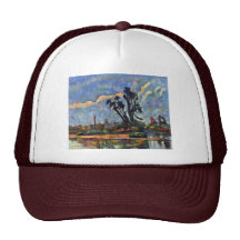 Bank Of The Oise By Paul Cézanne (Best Quality) Trucker Hat
