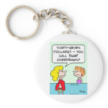 bank teller overdrawn call that key chains