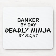 Banker Deadly Ninja by Night Mouse Pads