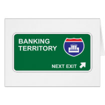 Banking Next Exit Greeting Card