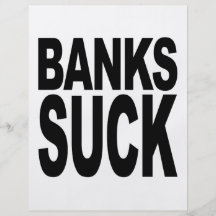 Banks Suck Personalized Flyer