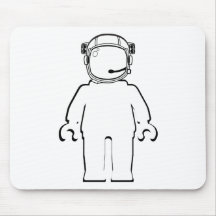 Banksy Style Astronaut Minifig Mousepad