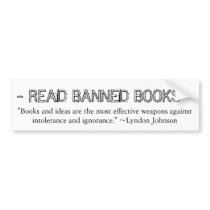 Banned Books Bumper Sticker
