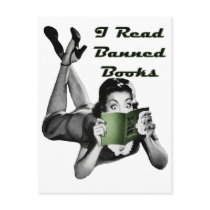 Banned Books Postcard