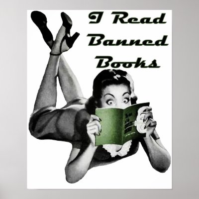 Banned Books Print by Jaenne