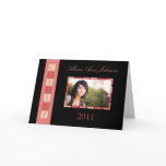Banner Folded Graduation Invitation (rose)