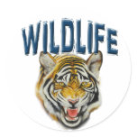 banner Wildlife with tiger Stickers
