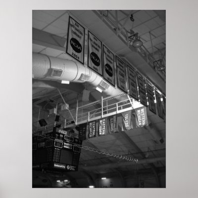 Banners, Read Arena, Western Michigan University Print by AnneBlue