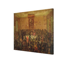 Banquet Given in Honour of Louis XIV  by the Stretched Canvas Prints