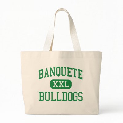 Banquete - Bulldogs - High School - Banquete Texas Canvas Bag by customteamsportswear