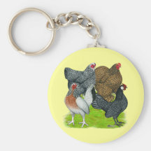 Bantam Hen Quartet Key Chain