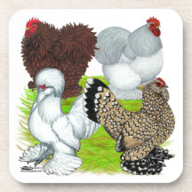 Bantams Feather Legged Drink Coasters