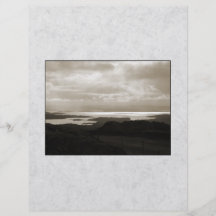Bantry Bay from Tunnel Road Ireland. Sepia Colours Custom Flyer