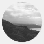 Bantry Bay from Tunnel Road Ireland. Round Stickers