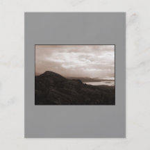 Bantry Bay, Tunnel Road Ireland. Warm Sepia Colour Personalized Flyer