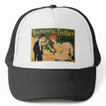 Banyuls Trilles Vintage Wine Drink Ad Art Trucker Hats