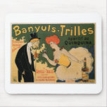 Banyuls Trilles Vintage Wine Drink Ad Art Mouse Pads
