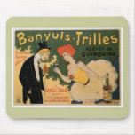 Banyuls Trilles Vintage Wine Drink Ad Art mousepads