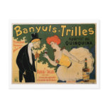 Banyuls Trilles Vintage Wine Drink Ad Art Postcards