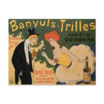 Banyuls Trilles Vintage Wine Drink Ad Art Postcards