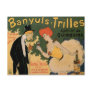 Banyuls Trilles Vintage Wine Drink Ad Art Postcards