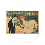 Banyuls Trilles Vintage Wine Drink Ad Art stickers
