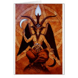 baphomet greeting card