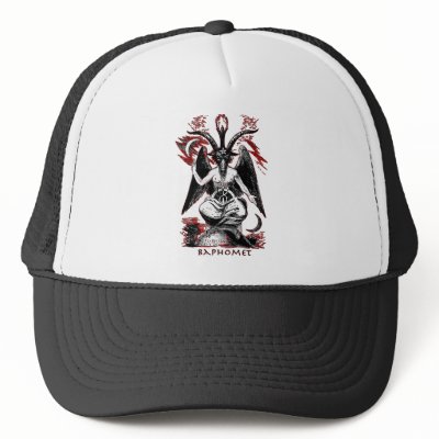 Baphomet Trucker Hats by elevenangrymen