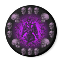 baphomet fridge magnet