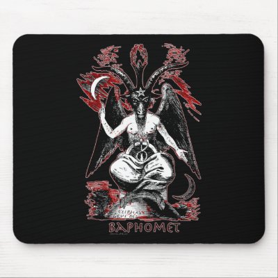 Baphomet Mouse Pad by elevenangrymen