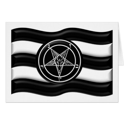 Baphomet Pride Flag Greeting Card by melroseplacesf