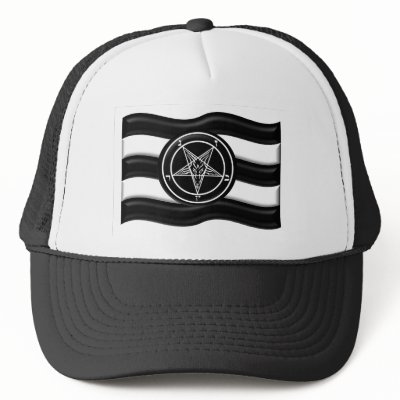 Baphomet Pride Flag Mesh Hat by melroseplacesf