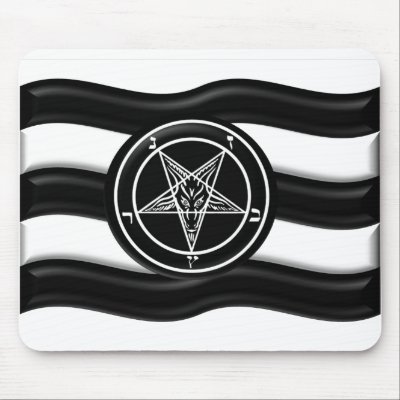 Baphomet Pride Flag Mousepads by melroseplacesf