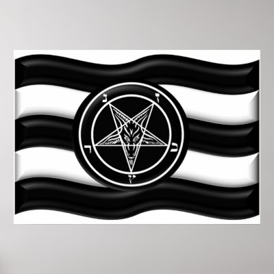 Baphomet Pride Flag Poster by melroseplacesf