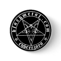 Baphomet Round Button